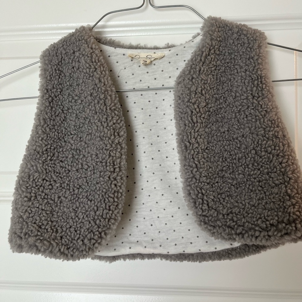 Jessica Simpson Kids Gray Fleece Vest